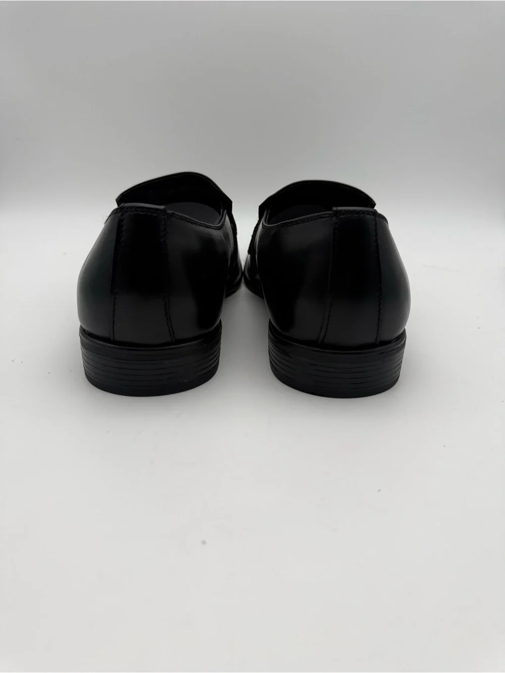BRAND NEW Claiborne Wilhem Men's Black Leather Loafers Silver Bit Size 10 M